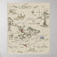 Winnie the Pooh | 100 Acre Wood Map