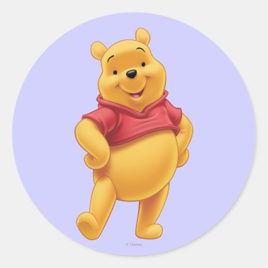 Winnie the Pooh 10 Classic Round Sticker | Zazzle.com