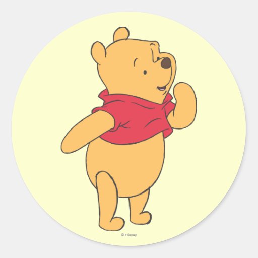 Winnie the Pooh 11 Classic Round Sticker | Zazzle