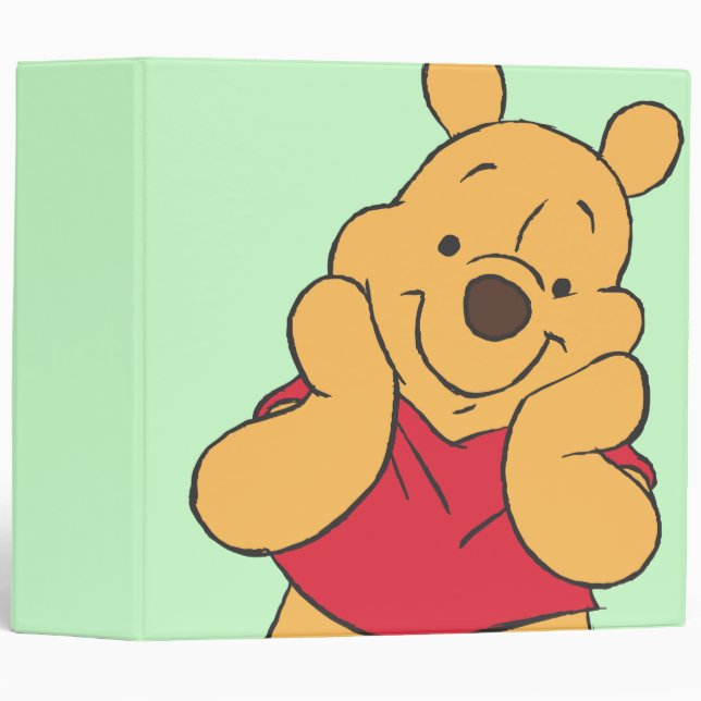 Winnie the Pooh 12 3 Ring Binder (Front/Spine)