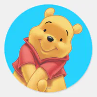 Winnie the Pooh 8 Sticker, Zazzle