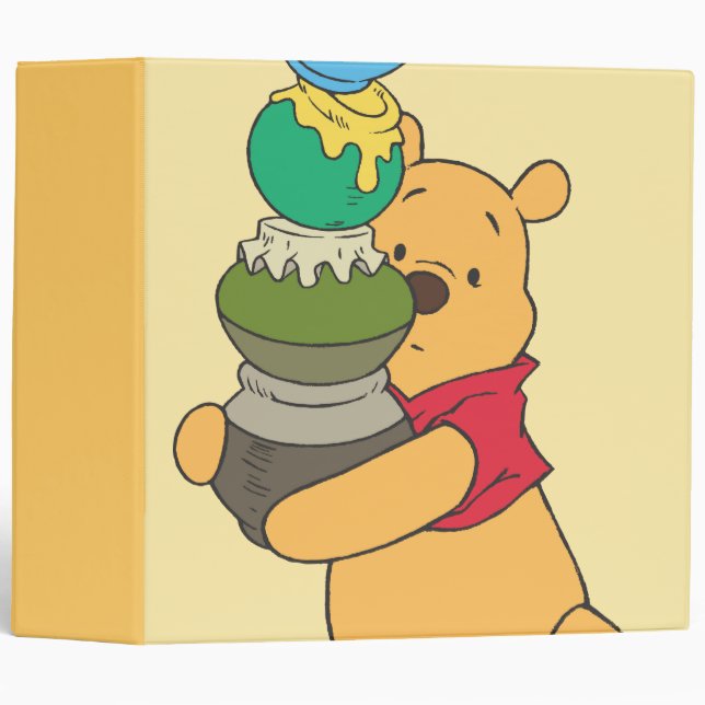 Winnie the Pooh 3 Ring Binder (Front/Spine)