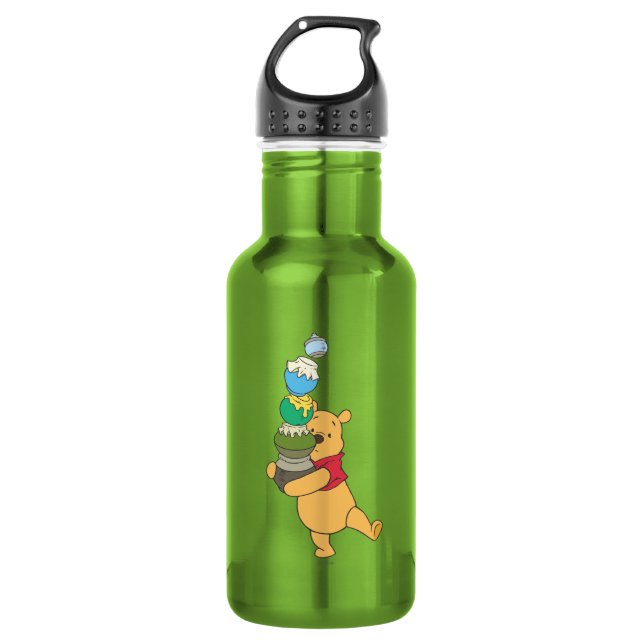 Winnie the Pooh 3 Stainless Steel Water Bottle (Front)