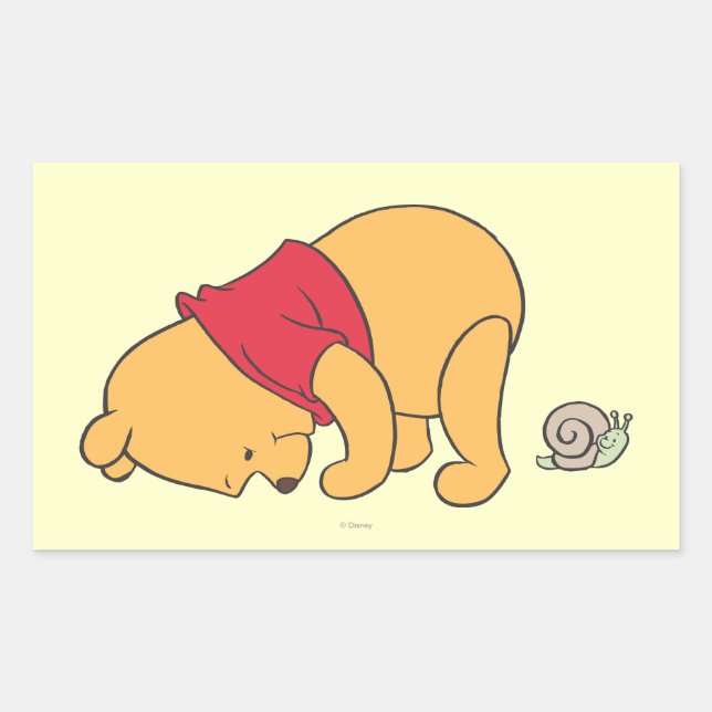 Winnie the Pooh 4 Rectangular Sticker (Front)
