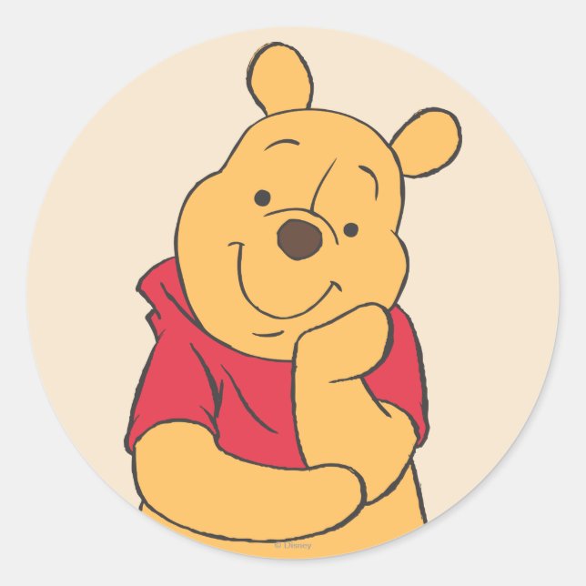 Winnie the Pooh 6 Classic Round Sticker (Front)