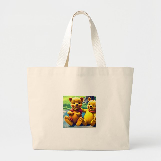 Winnie the Pooh 8. Large Tote Bag (Front)