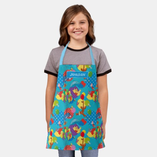 Winnie the Pooh  Among the Balloons Pattern Apron