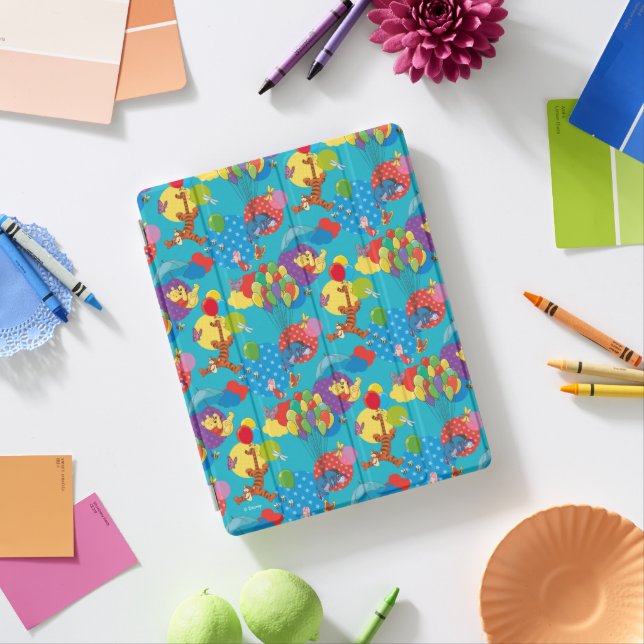 Winnie the Pooh | Among the Balloons Pattern iPad Smart Cover (In Situ)