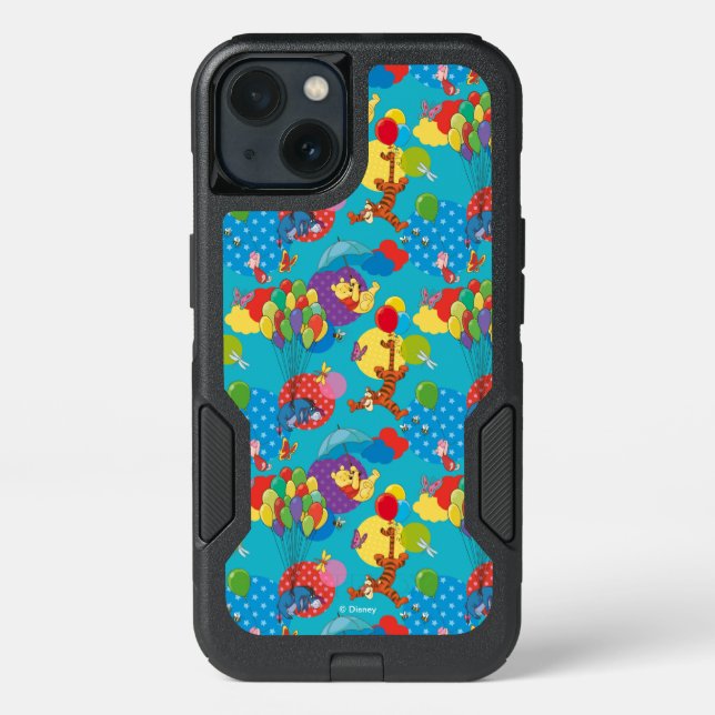 Winnie the Pooh | Among the Balloons Pattern Otterbox iPhone Case (Back)