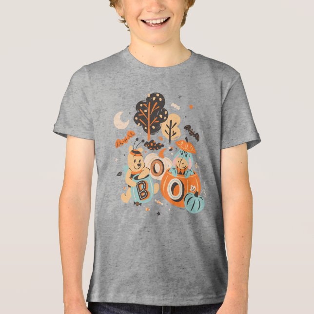 Winnie the Pooh and Eeyore's Halloween Boo! Tri-Blend Shirt (Front)