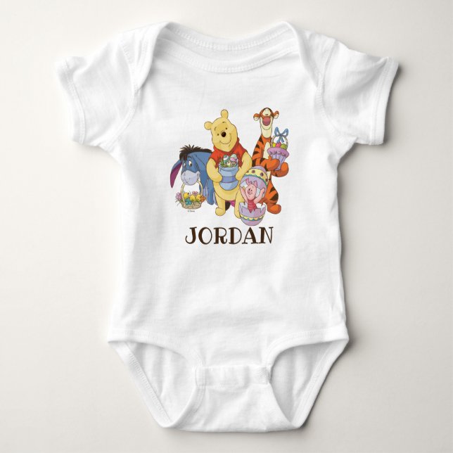 Winnie the Pooh and Friends | Easter Graphic Baby Bodysuit (Front)