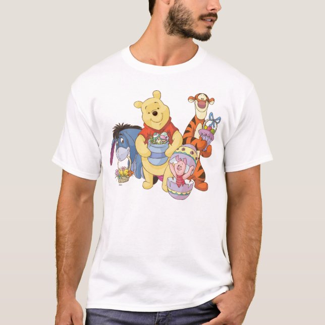 Winnie the Pooh and Friends | Easter Graphic T-Shirt (Front)