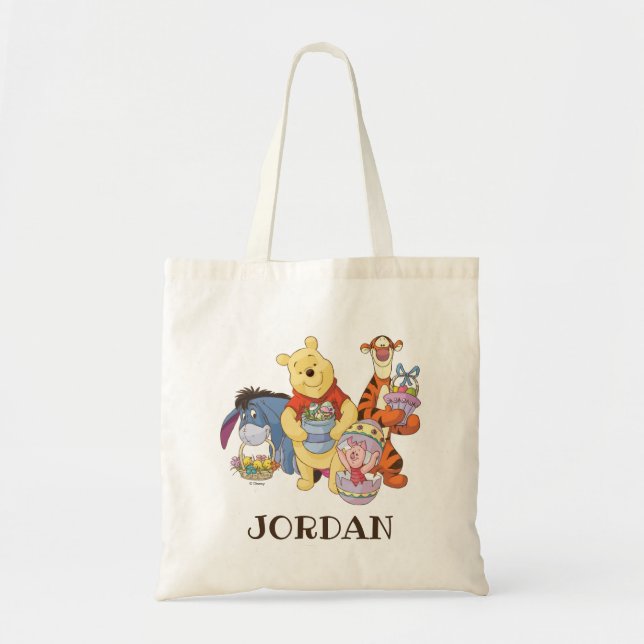 Winnie the Pooh and Friends | Easter Graphic Tote Bag (Front)