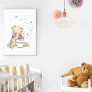 Winnie the Pooh and Hunny Pot Watercolor Poster