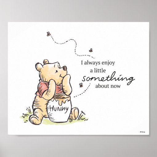 Winnie the Pooh and Hunny Quote Poster | Zazzle