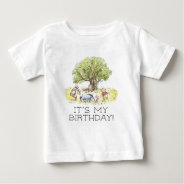 Winnie The Pooh And Pals  | It's My Birthday Baby T-shirt at Zazzle
