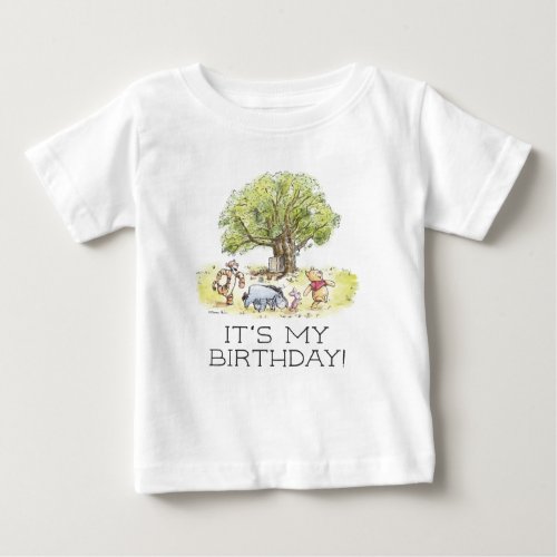 Winnie the Pooh and Pals   Its My Birthday Baby T_Shirt