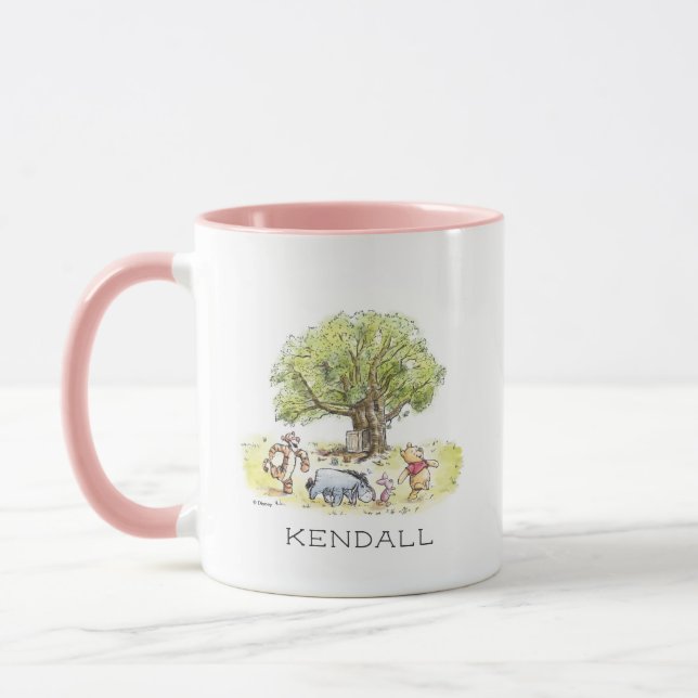 Winnie the Pooh and Pals Watercolor  Mug (Left)