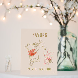 Winnie the Pooh and Pals Winter Baby Shower Foam Board
