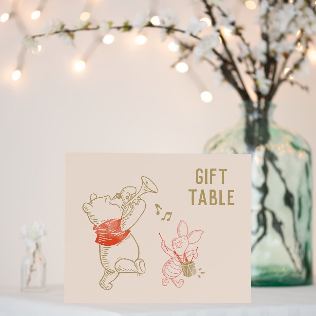Winnie the Pooh and Pals Winter Baby Shower Foam Board (In Situ (Wedding))