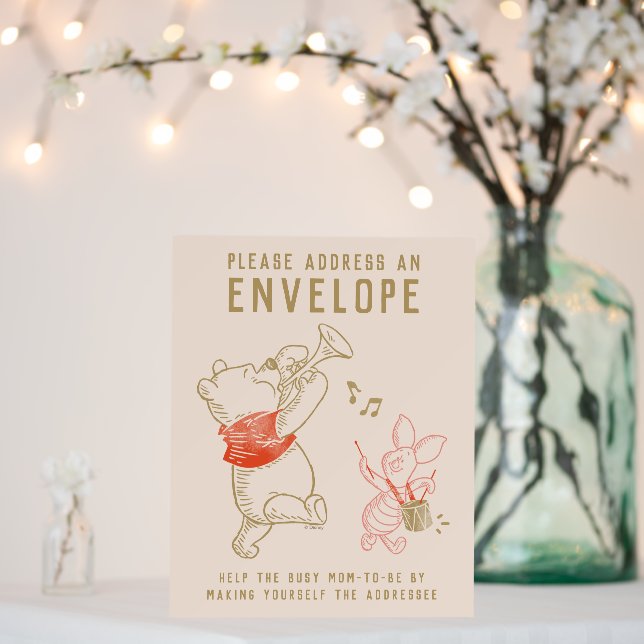 Winnie the Pooh and Pals Winter Baby Shower Foam Board (In Situ (Wedding))