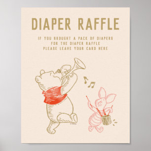 Winnie the Pooh and Pals Winter Baby Shower Poster