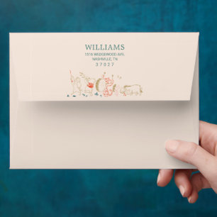 Winnie the Pooh and Pals Winter First Birthday Envelope