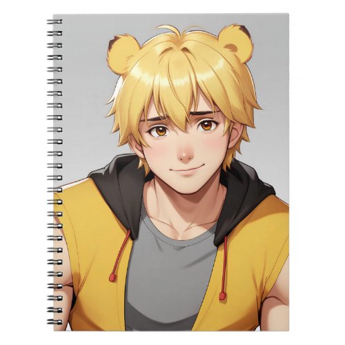 Winnie the Pooh Anime Guy Notebook