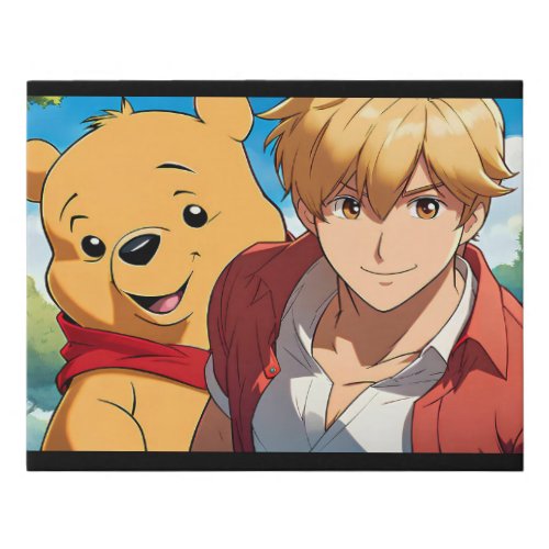 Winnie the Pooh Anime Guy V4 Canvas Print