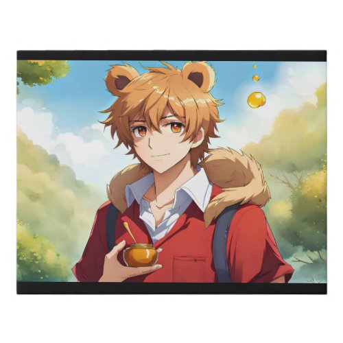 Winnie the Pooh Anime Guy V5 Canvas Print