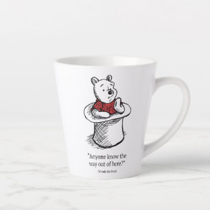 Winnie the Pooh   Anyone Know the Way Out of Here Latte Mug