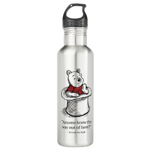 Winnie the Pooh Anyone Know the Way Out of Here Stainless Steel Water Bottle