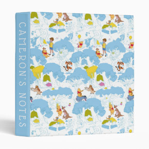 Winnie the Pooh   At the Honey Tree Pattern 3 Ring Binder