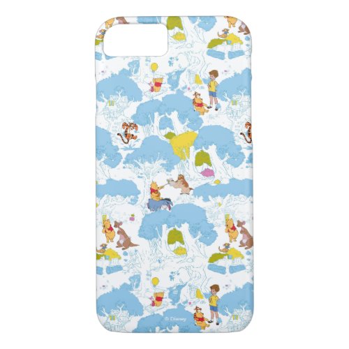 Winnie the Pooh  At the Honey Tree Pattern iPhone 87 Case