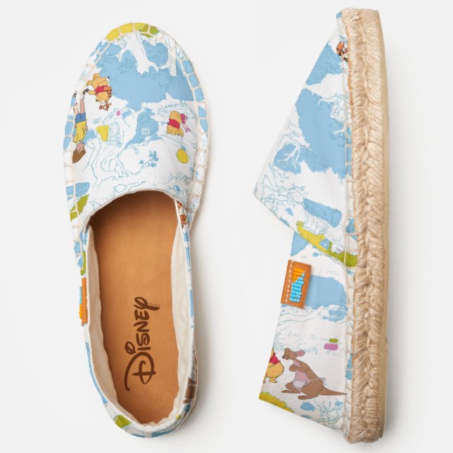 Winnie the Pooh | At the Honey Tree Pattern Espadrilles (Side)