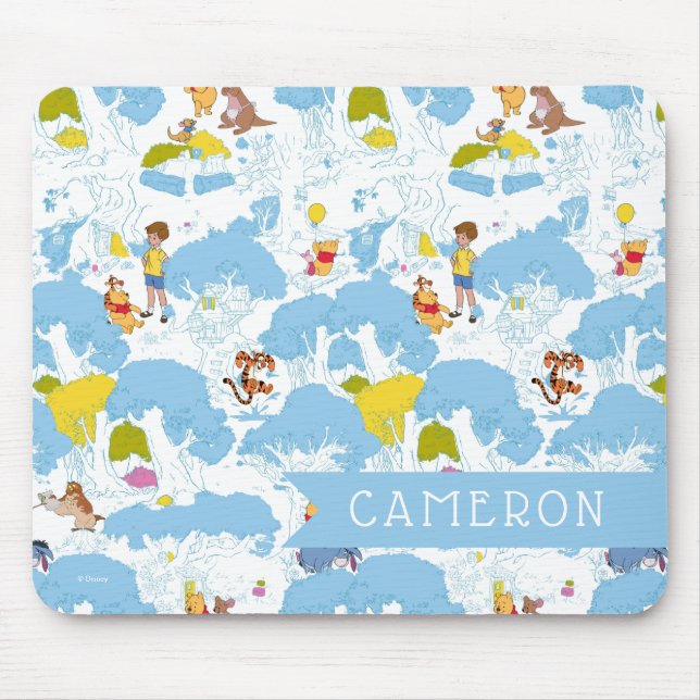 Winnie the Pooh | At the Honey Tree Pattern Mouse Pad (Front)
