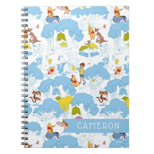 Winnie the Pooh  At the Honey Tree Pattern Notebook