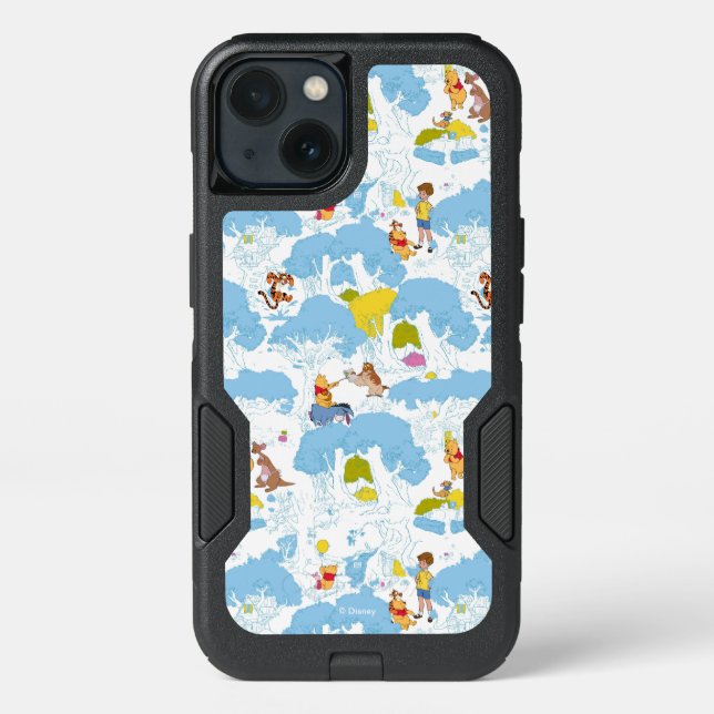 Winnie the Pooh | At the Honey Tree Pattern Otterbox iPhone Case (Back)
