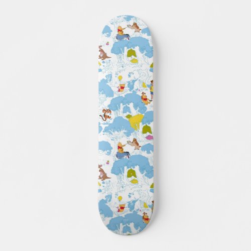 Winnie the Pooh  At the Honey Tree Pattern Skateboard