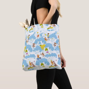 Winnie the Pooh At the Honey Tree Pattern Tote Bag