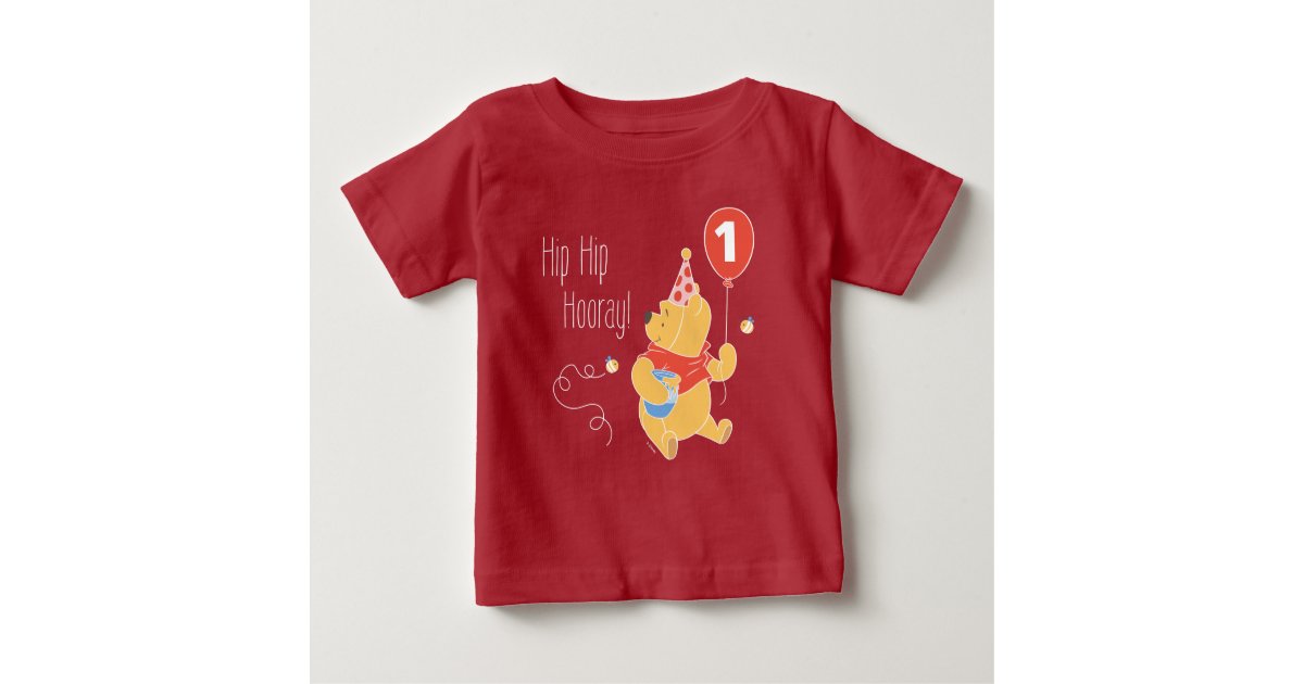 Winnie The Pooh Baby Girl First Birthday Baby T Shirt