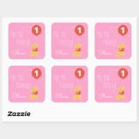 Baby Pooh and Pals Sticker, Zazzle