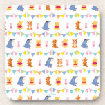 Winnie the Pooh | Baby Party Pattern Beverage Coaster