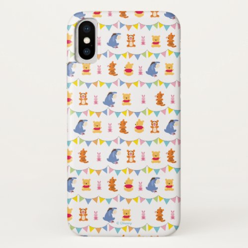 Winnie the Pooh  Baby Party Pattern iPhone X Case