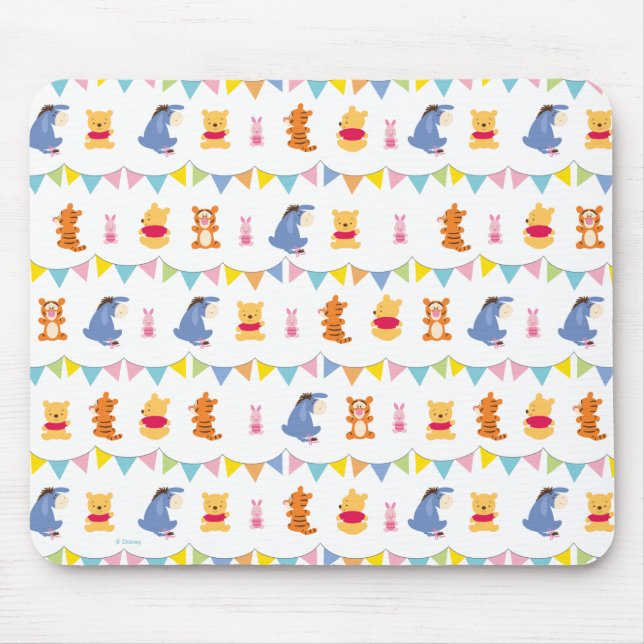 Winnie the Pooh | Baby Party Pattern Mouse Pad (Front)