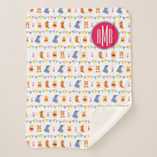 Winnie the Pooh   Baby Party Pattern Sherpa Blanket
