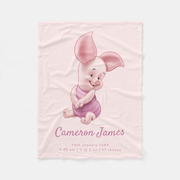 Pink winnie the pooh baby blanket hot sale