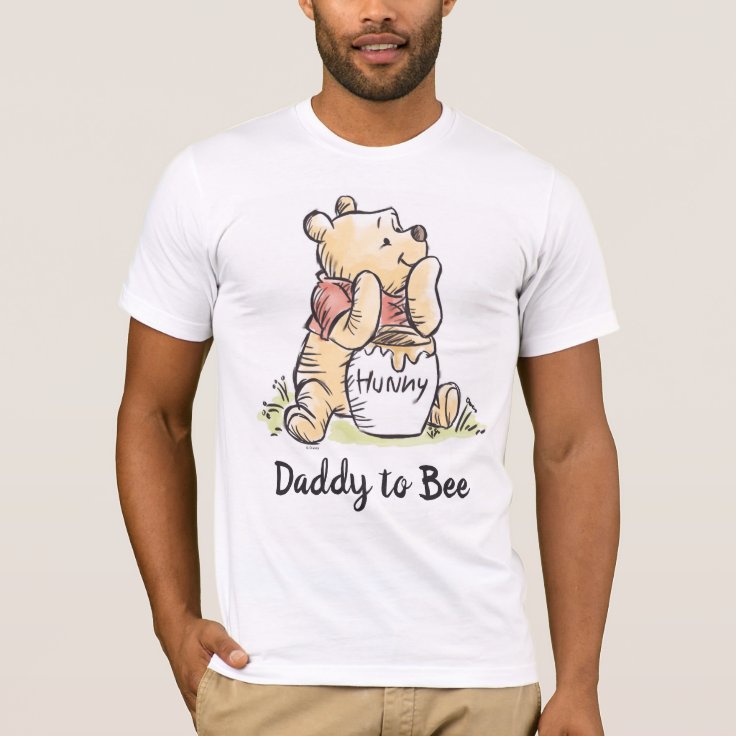 Winnie the Pooh Baby Shower | Daddy to Bee T-Shirt | Zazzle