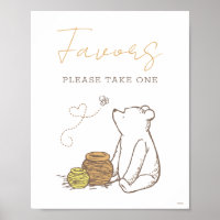 Winnie the Pooh Baby Shower Gift Table