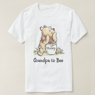 Winnie the Pooh Baby Shower   Grandpa to Bee T-Shirt